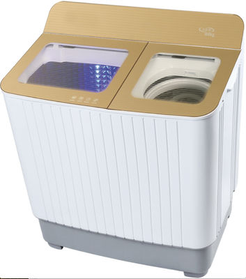 China Cuba portátil do gêmeo da máquina de lavar da eficiência elevada com tampa de vidro dourada do girador fornecedor